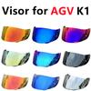 Viseira para Capacete K1 para AGV K3SV K1S K5S K5 Viseira Facial Capacete de Moto Viseira para Capacete de Rosto Inteiro de Moto Protegido contra UV