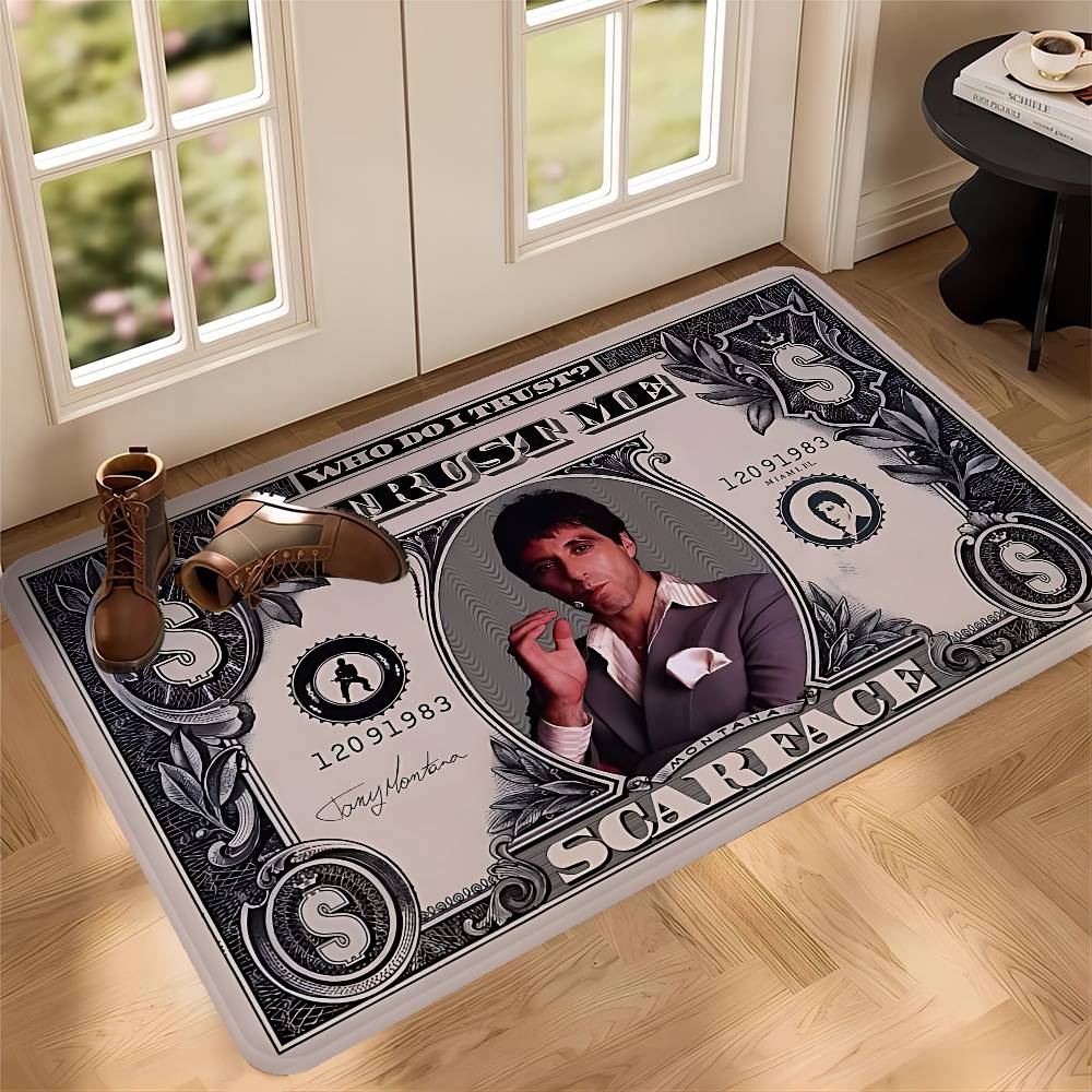 Scarface Movie Room Mats Cheaper Anti-slip Modern Living Room Balcony Printed Modern Home Decor