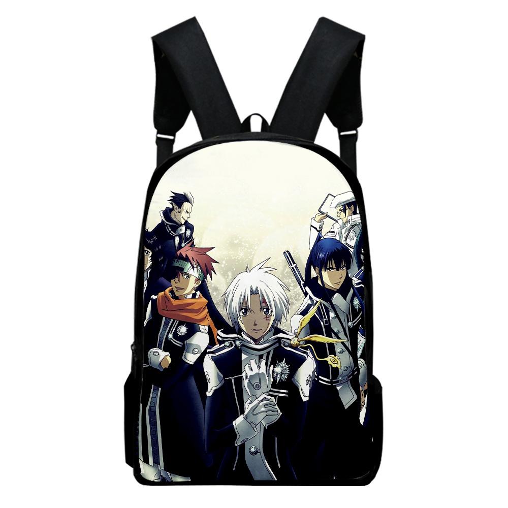 Popular Novelty Cool D.Gray-man Notebook Backpacks Pupil School Bags 3D Print Oxford Waterproof Boys/Girls Laptop Backpacks