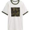 Camo In Organic Cotton Printed Crew Neck T-Shirt Men Tops White CW770-OFW