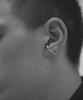 Novice Tokyo Ear Cuff Style Design Hoop Pierce / Silver