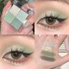 Green Tulle Waterproof & Sweatproof Eyeshadow Palette - 4 Shades Matte & Glitter Green Tone Eyeshadow for Glamorous Holiday Makeup