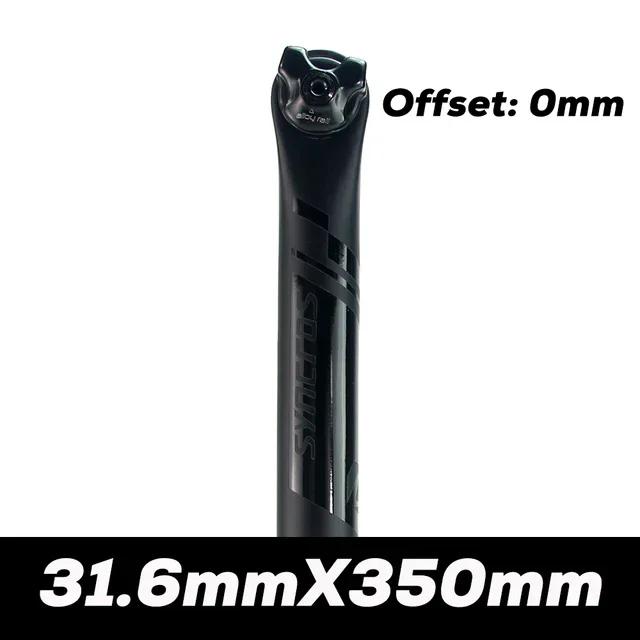 SYN Carbon Seatpost Half Matte Half Gloss MTB/Road Bike Seat Post Length 350mm/400mm Bicycle Parts 27.2/30.8/31.6mm