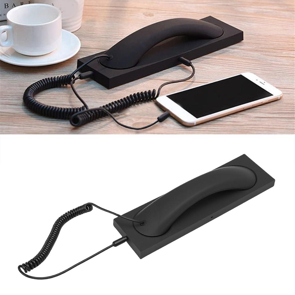 Retro Phone Handset Fit for 17 16 Retro Type C Wired Plug In Handheld Phone Handset with Microphone