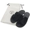 Pristine HERMES Sandals Izmir black Harako mens 41 Used