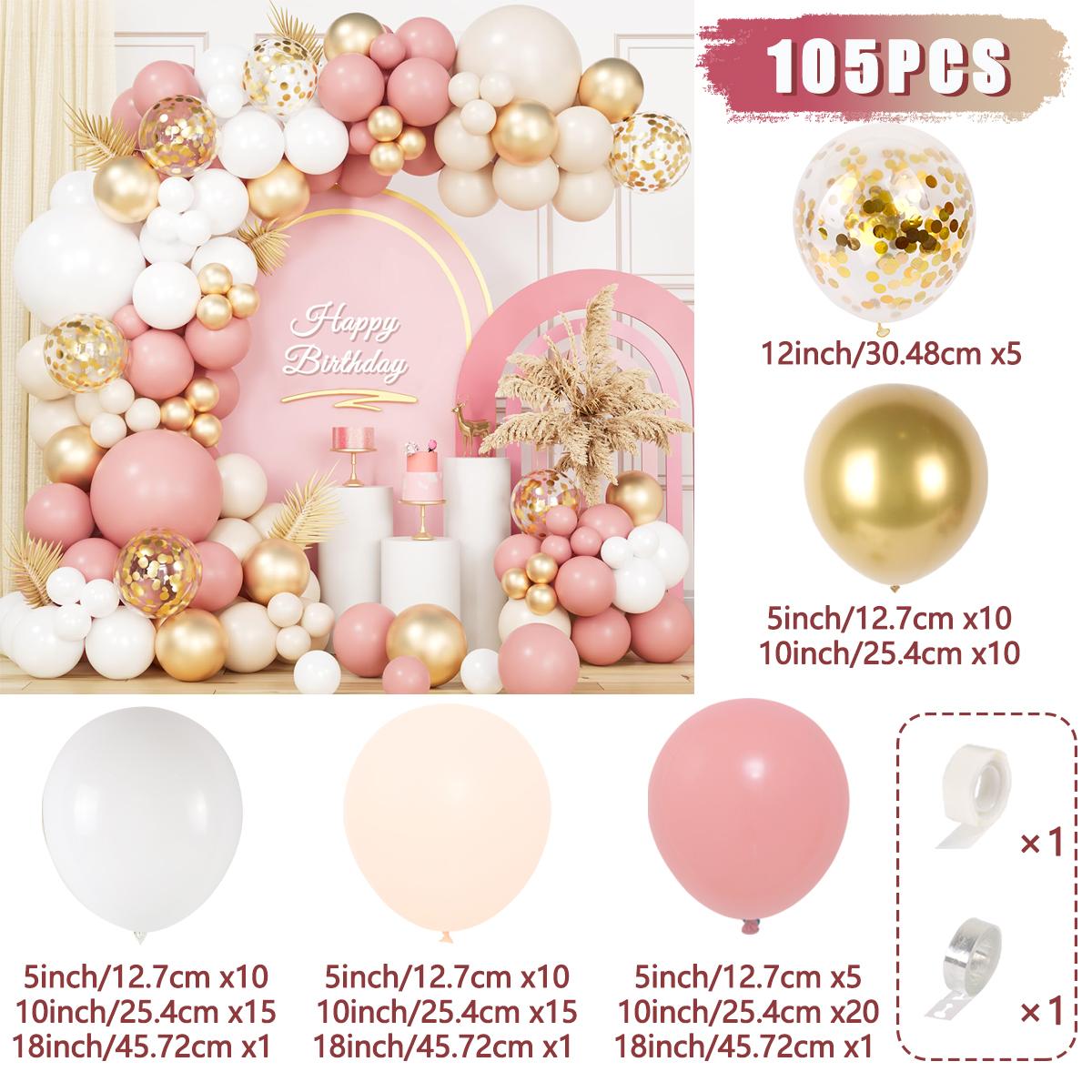 

Синие шары Арка Комплект Декор для вечеринки по случаю дня рождения Песочно-белый розовый латексный шар Дети Декор для детского душа Крещение Свадьба День рождения as picture розовый