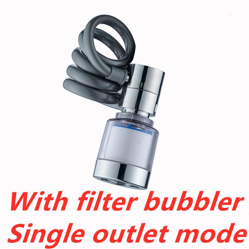 Universal Kitchen Sink Faucet with 360 Degree Rotation Filter Extension Tube Water Saving Shower Tap - Kitchen Gadget Accessory