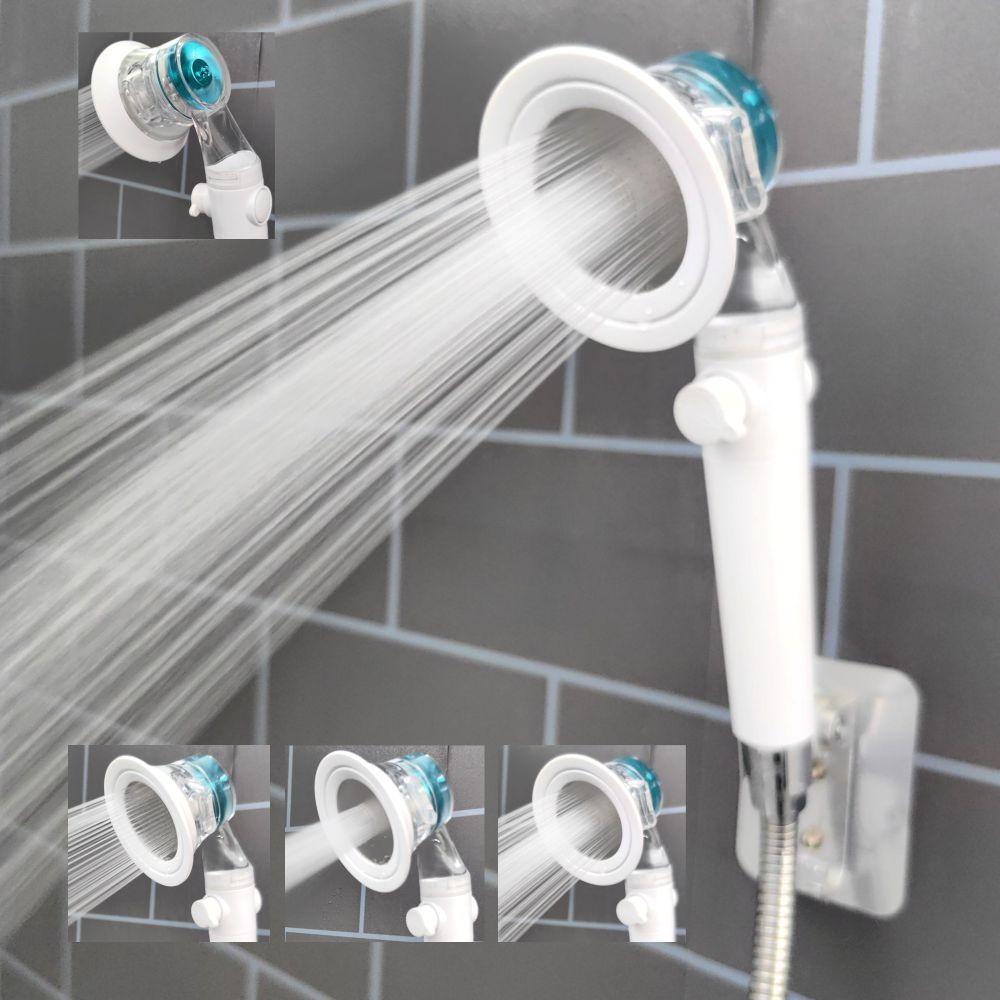 Luxus-Design 3 Modi Turbo-Ventilator Duschkopf Hochdruck Wassersparend Sprühkopf Verstellbar Duschkopf Filter Badezimmer Zubehör