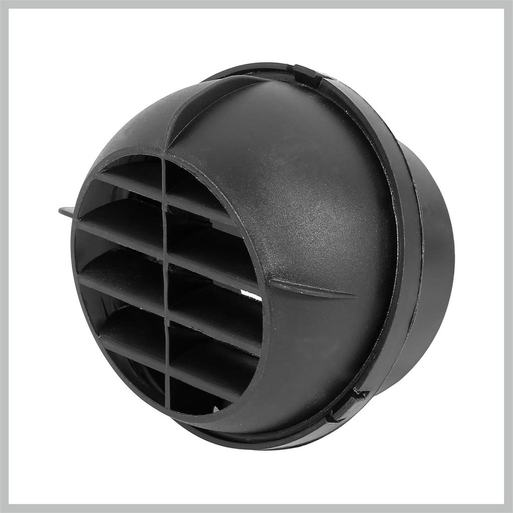 Duto de Aquecedor de Carro Auto 75mm Saída de Ventilação de Ar Quente Rotativo 360 Graus Peças de Reposição Pretas para Carro
