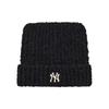 MLB Cat-Ear Ribbed Knit Beanie – Trendy Y2K Style Winter Hat for Women & Unisex