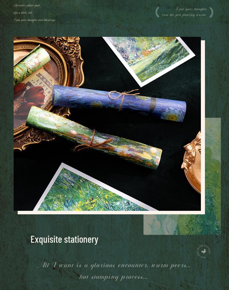 Oil Painting Journal Gift Set: Notepad, Diary, Notebook for Girls & Graduation Souvenir