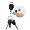 2/4Pcs Retractable Key Chain Reel Badge Holder Fly Fishing Zinger Retractor with Quick Release Spring Clip
