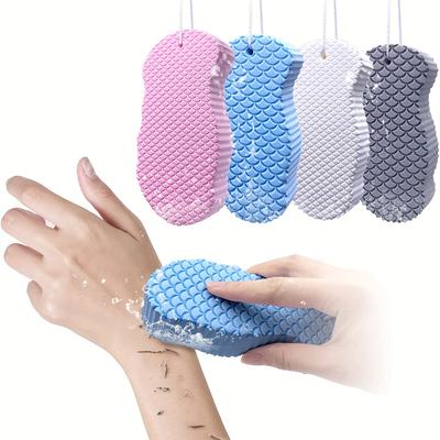 Vücut Süngeri Silikon Fırçalar Banyo Havluları Ovma Sırt Peeling Masaj Duş Cilt Temizleme Fırçaları