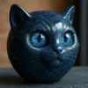 Resin Cat Ornament Balancing Cat Sculpture Hand-carved Cat Stone Sculptures Elegant Home Decor Healing Stones for Lovers Mini