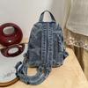 Denim Rucksack Reise Leichter Rucksack Multifunktionale Brusttasche