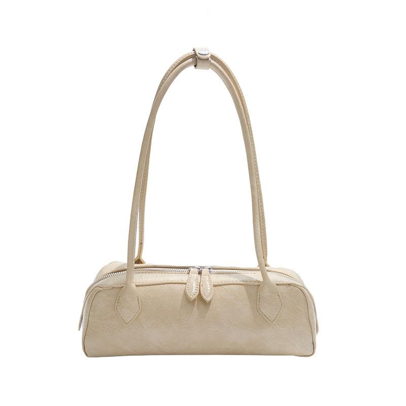 

Simple single shoulder armpit bag, high value niche retro baguette bag, casual commuting versatile women s handbag жёлтый
