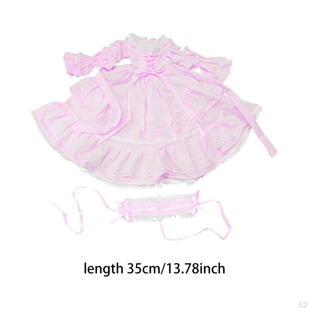 1/3 BJD Doll Clothes Outfit Costume Accessories Jointed Dolls Princess Dress Gift Cosplay up