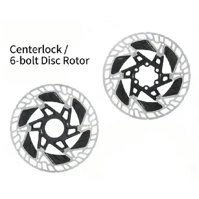 Floating Heat-Dissipating Brake Rotors for Road & Mountain Bikes, 6-Bolt & Center-Lock Discs