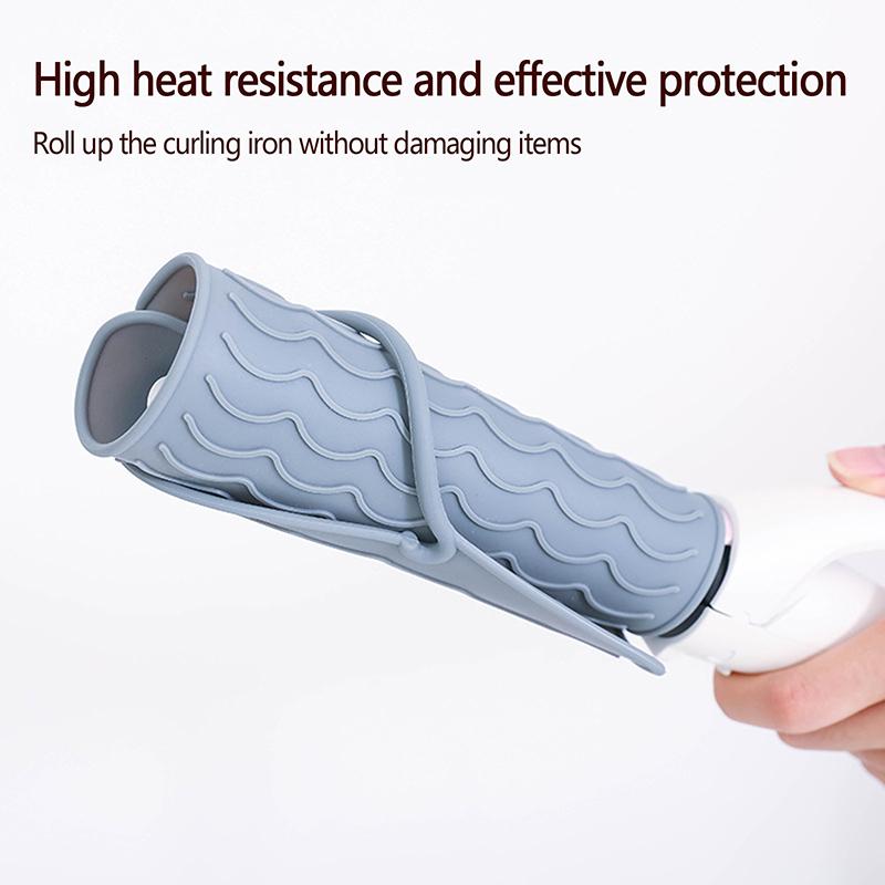 New 1Pc Multifunctional Silicone Heat Resistant Pad Insulation Mat For Hair Straightener Heat Curling Stick Curler Flat Irons