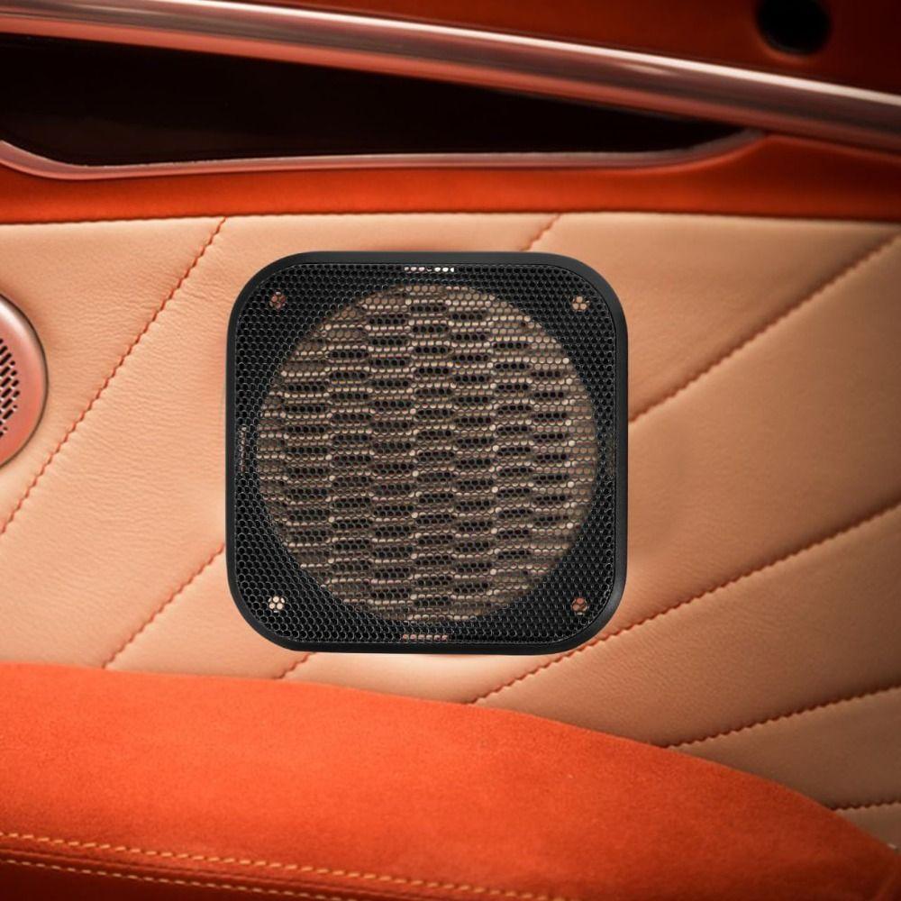 Square Speaker Grill Cover Metal Mesh Speaker Frame Easy Install Speaker Protective Cover