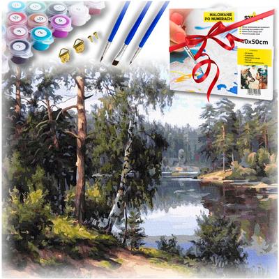 Painting by Numbers for Adults Canvas Picture with Frame Creative Gift