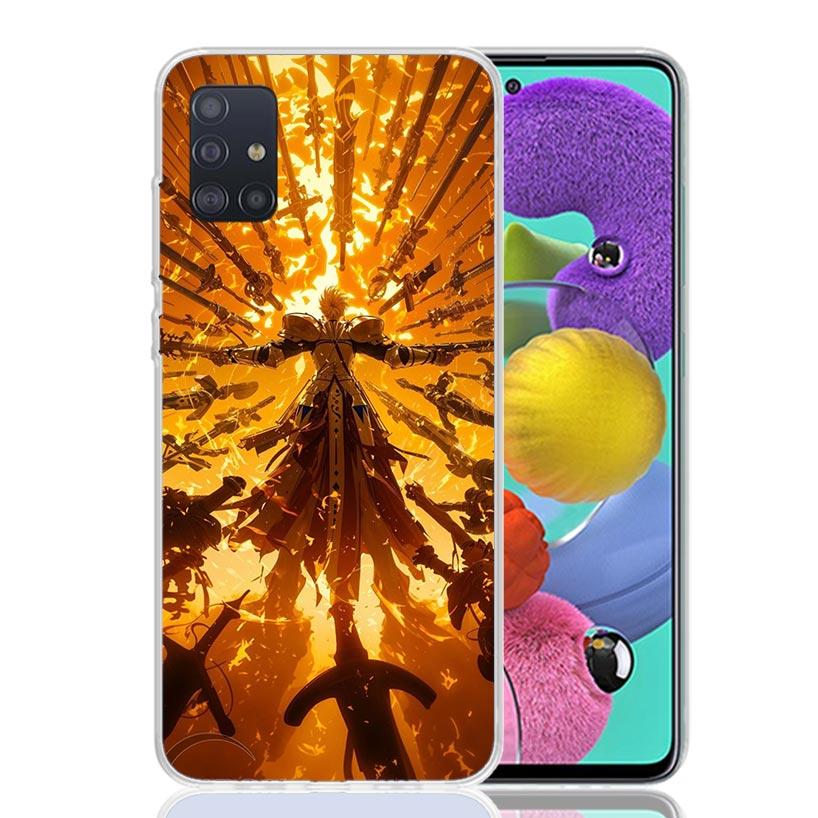 Fate Zero Stay Night Gilgamesh Phone Case For Samsung Galaxy A52 A32 A22 A12 A02S A50S A30S A51 A31 AA71 Note 20 Ultra 10 S10 Pl