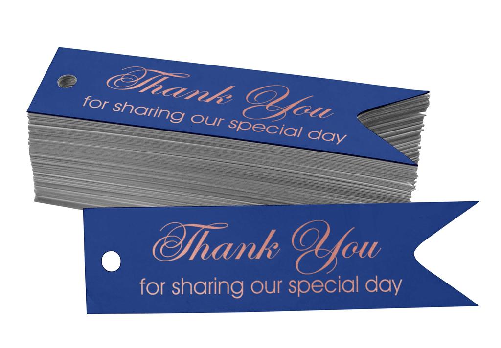 Inkdotpot Gold Foil Paper Hang Tags Thank You For Sharing Our Special Day Bridal Shower Favor Tags 100