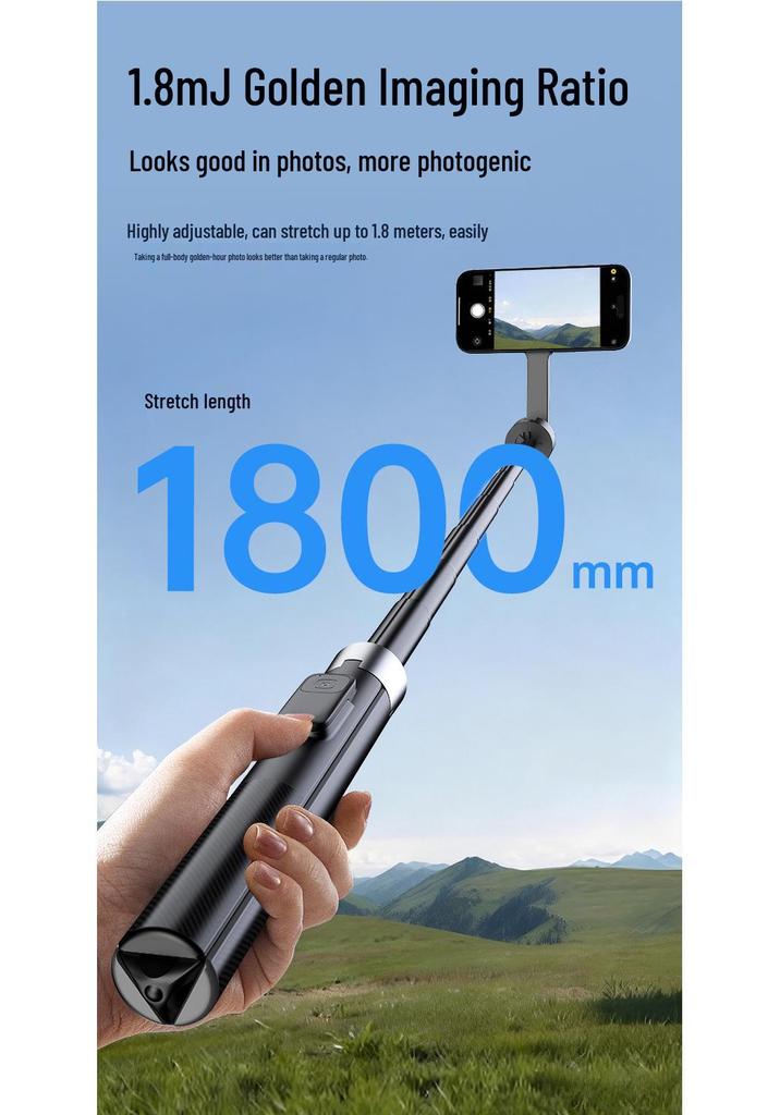 1.8m Magnetic Phone Holder Tripod for Live Streaming
