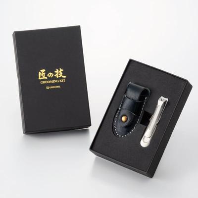 Green Bell Takumi no Waza Nagelknipser Ledertasche im Set, Klein, Japan, G-3125
