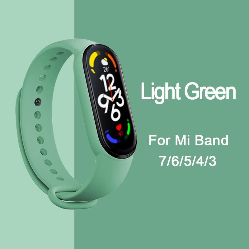 Strap for Mi Band 6 7 Bracelet Sport Silicone Watch Wristband Miband6 Band4 Correa Belt For Xiaomi Mi Band 3 4 5 6 7 Accessories