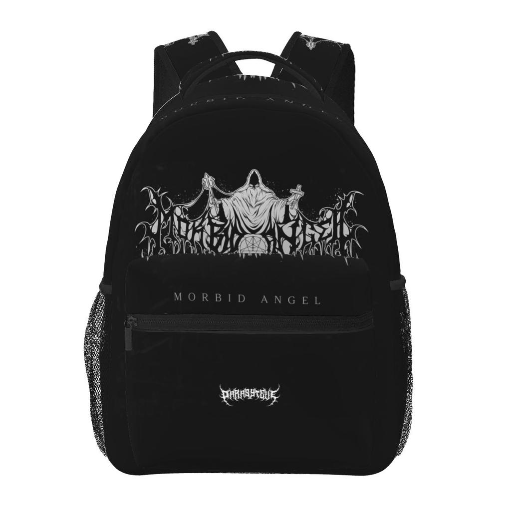 Band Morbid Angel Chapel Of Ghouls Death Metal Student Backpack School Bag Hiking Daypack for Men Women Bookbag Shoulder Bags