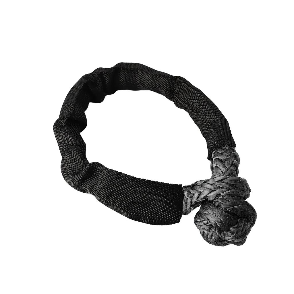 Grillete Blando de Cuerda Sintética de 41000 lbs, Correa de Grillete de Remolque Resistente para Todoterreno 4X4, con Funda Protectora para Jeep, Camión, SUV