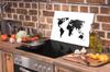 TAGLIERE IN VETRO 52x30 MAPPA