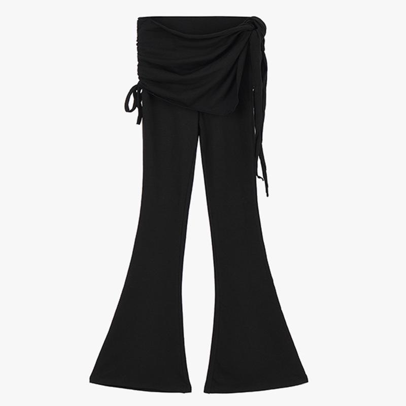 

Расклешенные брюки для йоги в балетном стиле: 2025 Скрывающий, Эластичный и Плотно прилегающий Дизайн Medium чёрный