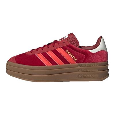 Damen Gazelle Bold 'Bright Red Velvet' Sneaker IG4388