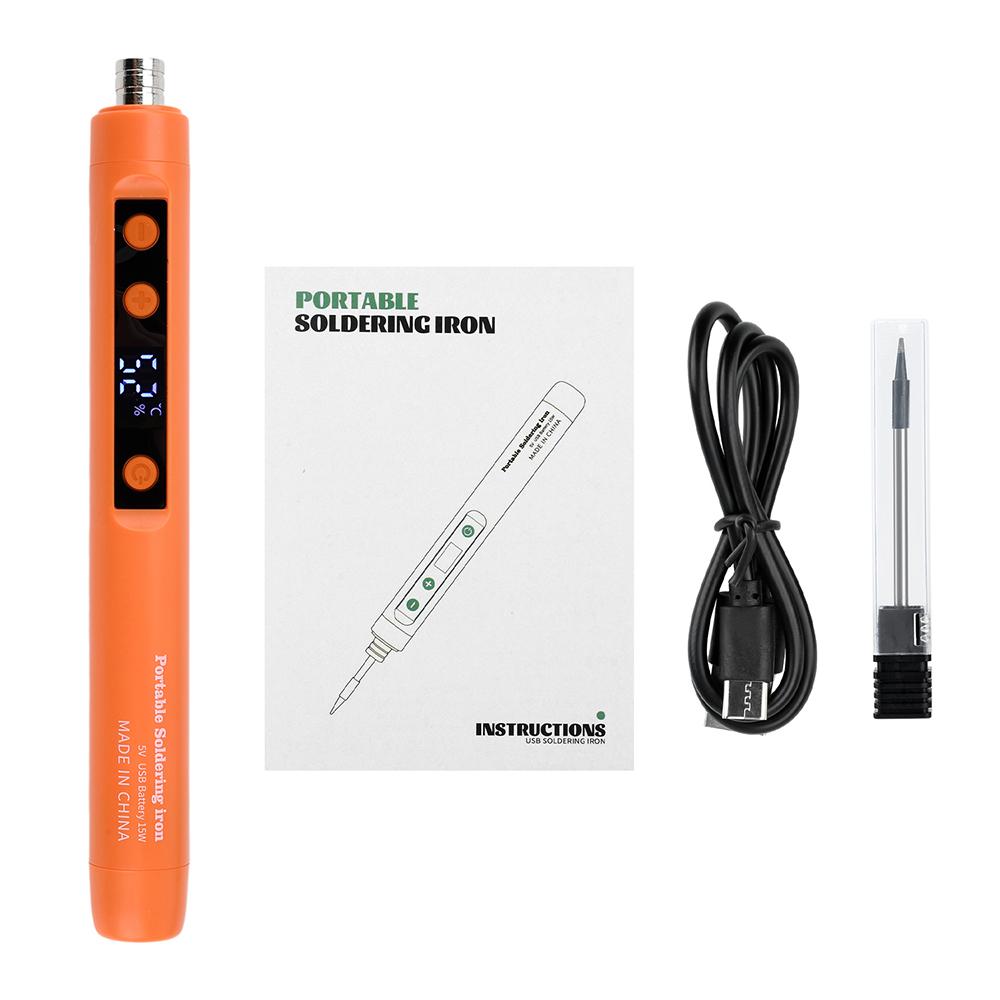 Wireless Soldering Iron Mini Electric Soldering Iron Portable soldering iron 15W Adjustable Temperature Soldering Tool Type-C 5V