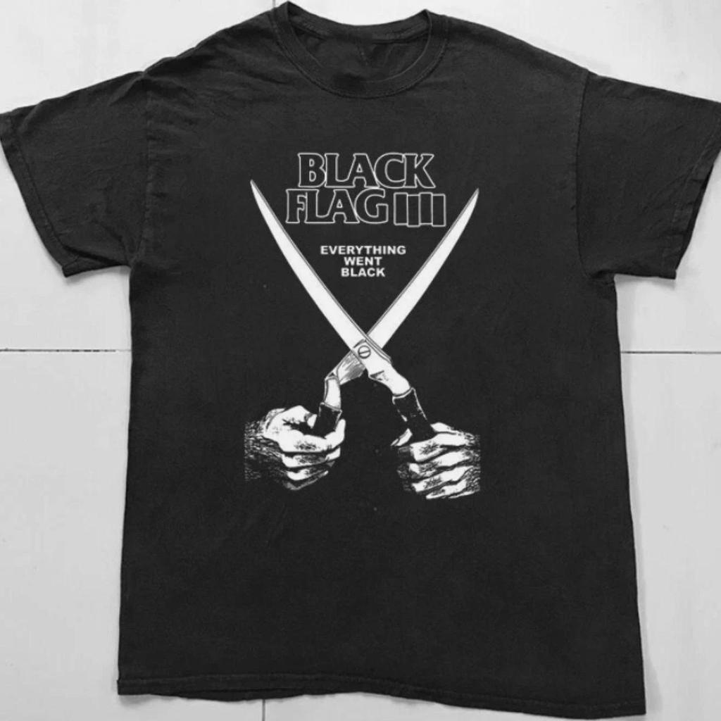 Black Flag Band Rock Black T-shirt