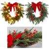 Christmas Wreath Berry Front Door Hanging Wreath With Large Bow Decoration Christmas Crafts Supplies Christmas Decorations