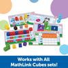 MathLink Series Cube Blocks MathLink Cube First Math 100 Pieces Activity Authentic Set, & Cards, LER9335,