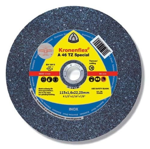 Klingspor Metal Cutting Disc 230Mm X 1.9Mm X 22.2Mm A46 Tz Special