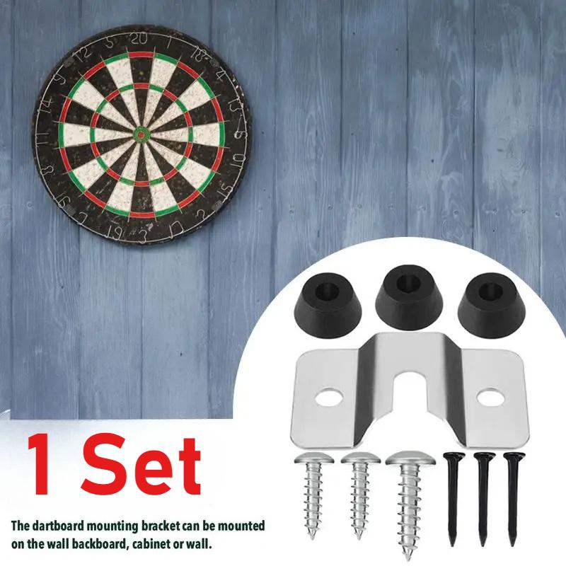 1 SET Dartboard Bracket Hanging Wall Hook Dart Board Hanging Dartboard Mounting Bracket Kit for Hanging Screw HookS Accessories
