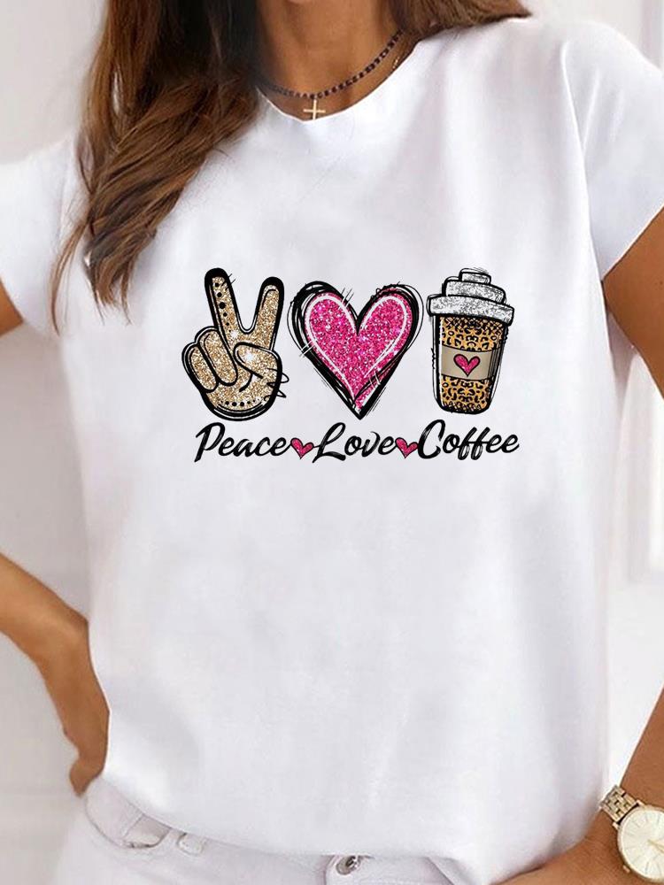 

Clothing Tree Lovely Style 90s Trend Summer Top Fashion Short Sleeve Graphic T-shirt Women Print T Shirt Tee Basic Clothes 4XL