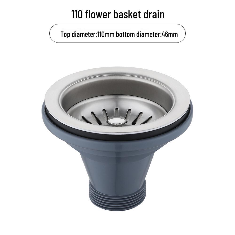 304 Stainless Steel Basket Strainer for Kitchen Sink