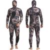 3mm Men's Camouflage Two-Piece Wetsuit for Fishing, Hunting, Diving, and Surfing