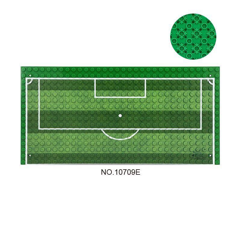 Baseplate Sportiva per Basket e Calcio Giocattolo da Costruzione Assemblabile per Bambini J094A32X32 Particelle Piccole