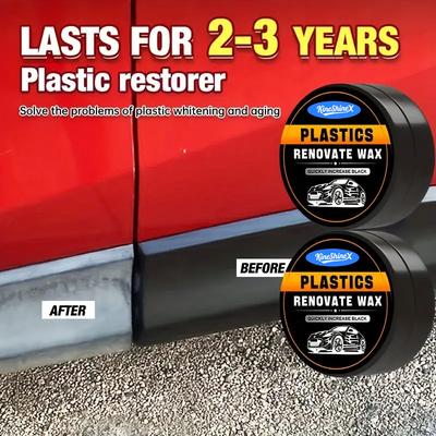 Kunststoffreparaturwachs für Automobile, Kratzer-Reparaturmittel, Geeignet für die Wiederherstellung von Reifen-, Leder- und Kunststoffoberflächen.