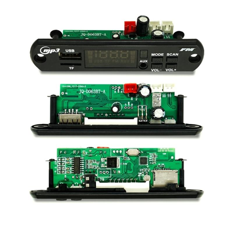 Decoding Module with Remote Control Bluetooth-compatible 5.0 Car MP3 Player USB Decoding Module 2x40W Amplifier