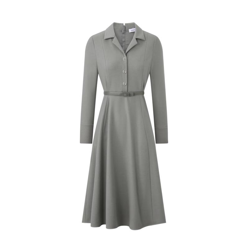 

PORTS Женское элегантное платье-пиджак с воротником и поясом на талии XS