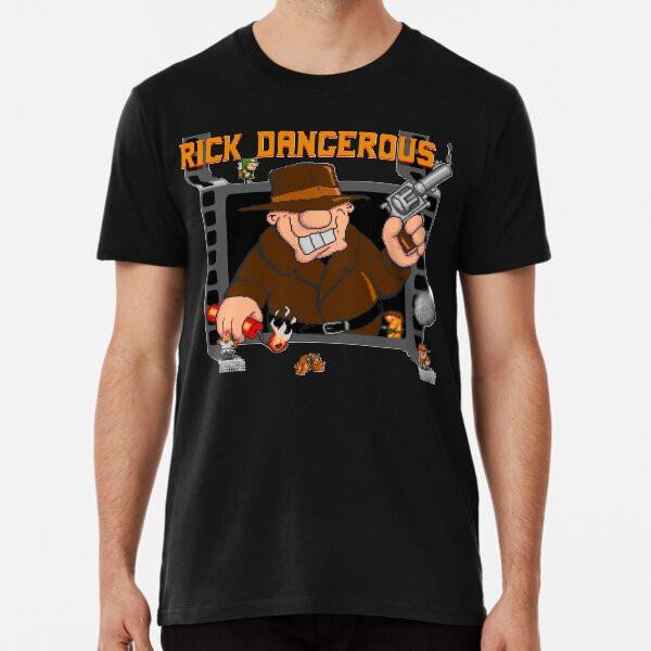 

Rick Dangerous Essential T Shirt Premium T- S to 5XL Made in the AU/USA T-Shirt 4XL