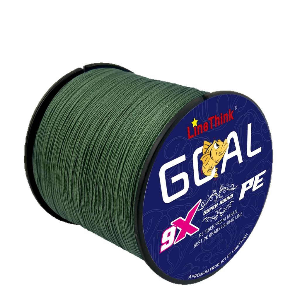 Filo da pesca intrecciato in PE resistente all'usura a 9 capi da 300 m, lancio fluido, ideale per la pesca a spinning e in mare.